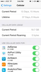 iphone call time data