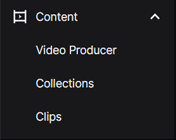 Twitch Dashboard Content Options