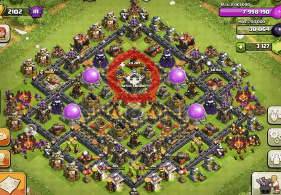 Clash of Clans Bases Clan Castle Troops